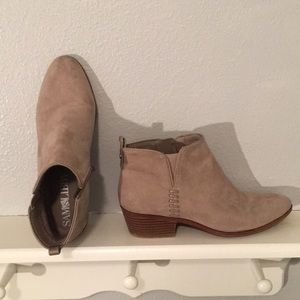 Gray booties